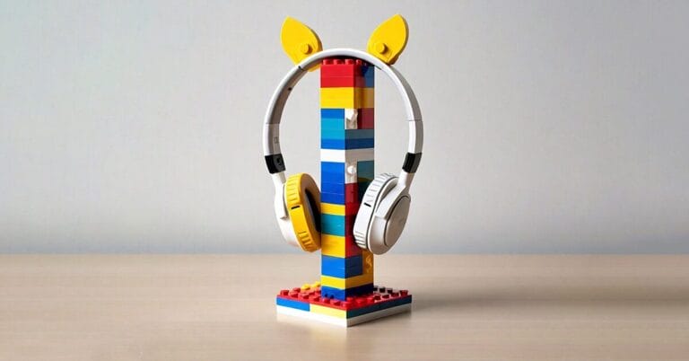 How to Make a Lego Headphone Stand?